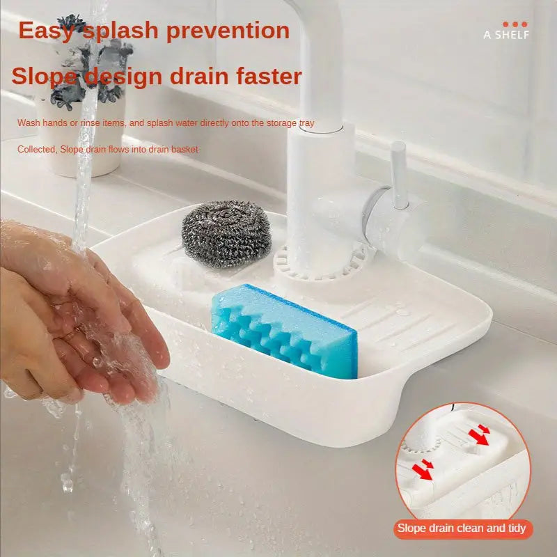 Non-Slip Faucet Splash Proof Drain Rack Pad