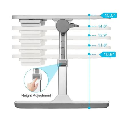 Adjustable Portable Laptop Bed Table