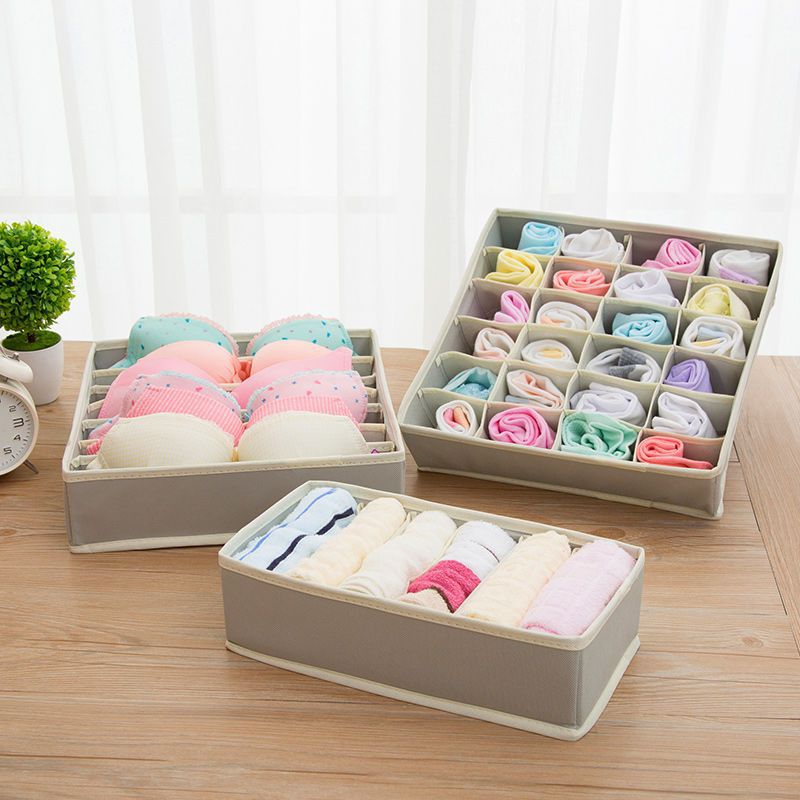 Fabric Drawer Organizer for Socks and Underwear Storage