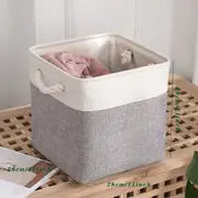 Foldable Linen Storage Basket - Dustproof & Durable