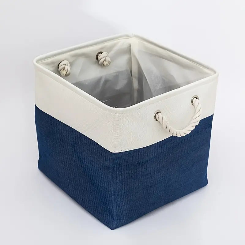 Foldable Linen Storage Basket - Dustproof & Durable