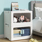 Transparent Double Door Folding Clothes Storage Cabinet
