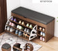 Minimalist Entryway Shoe Cabinet with Storage Bench