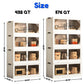 Collapsible Storage Bin Organizer, Stackable Cube Large Plastic Storage Box With Lid And Wheels