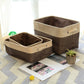 Cotton Linen Desktop Storage Basket for Organizing