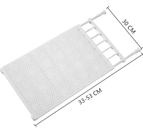 Divided Shelf Organizer for Closet Storage