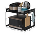 Retractable Kitchen Microwave Storage Rack