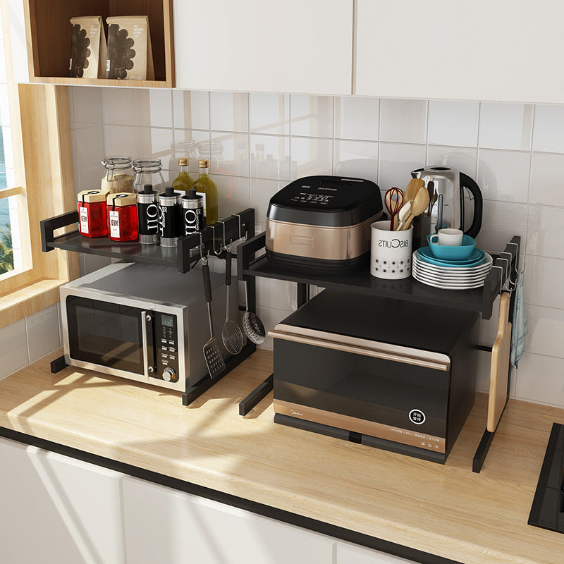 Retractable Kitchen Microwave Storage Rack