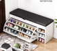 Minimalist Entryway Shoe Cabinet with Storage Bench