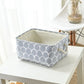 Fabric Storage Box - Foldable Cotton Linen Organizer
