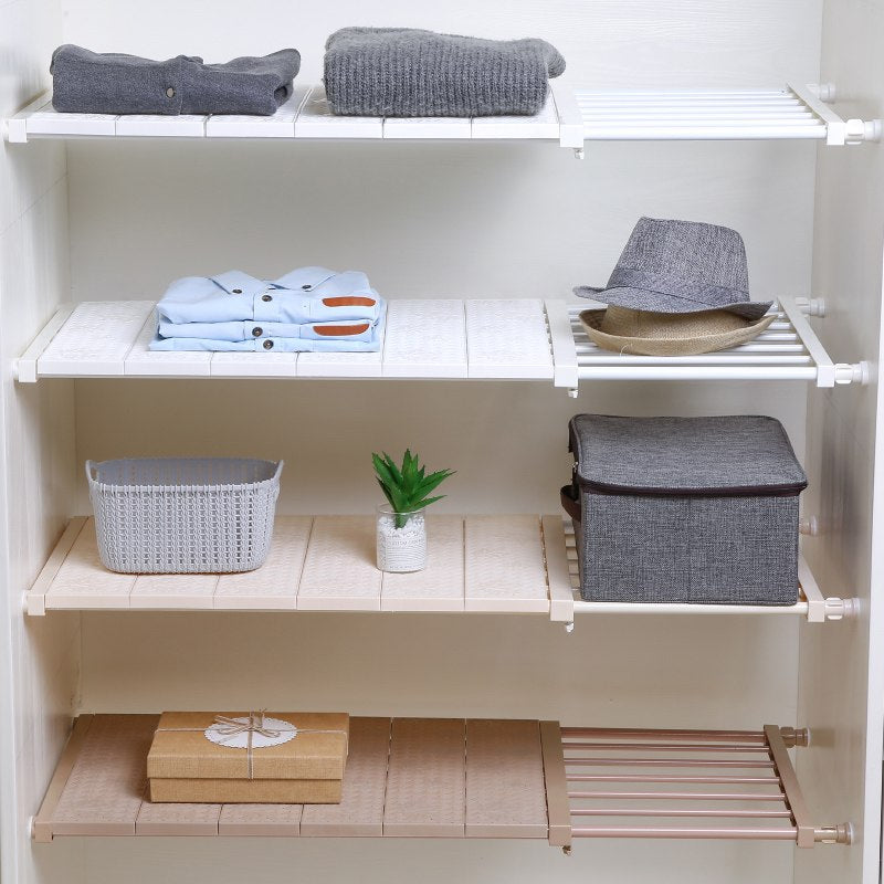Divided Shelf Organizer for Closet Storage