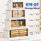 Collapsible Storage Bin Organizer, Stackable Cube Large Plastic Storage Box With Lid And Wheels
