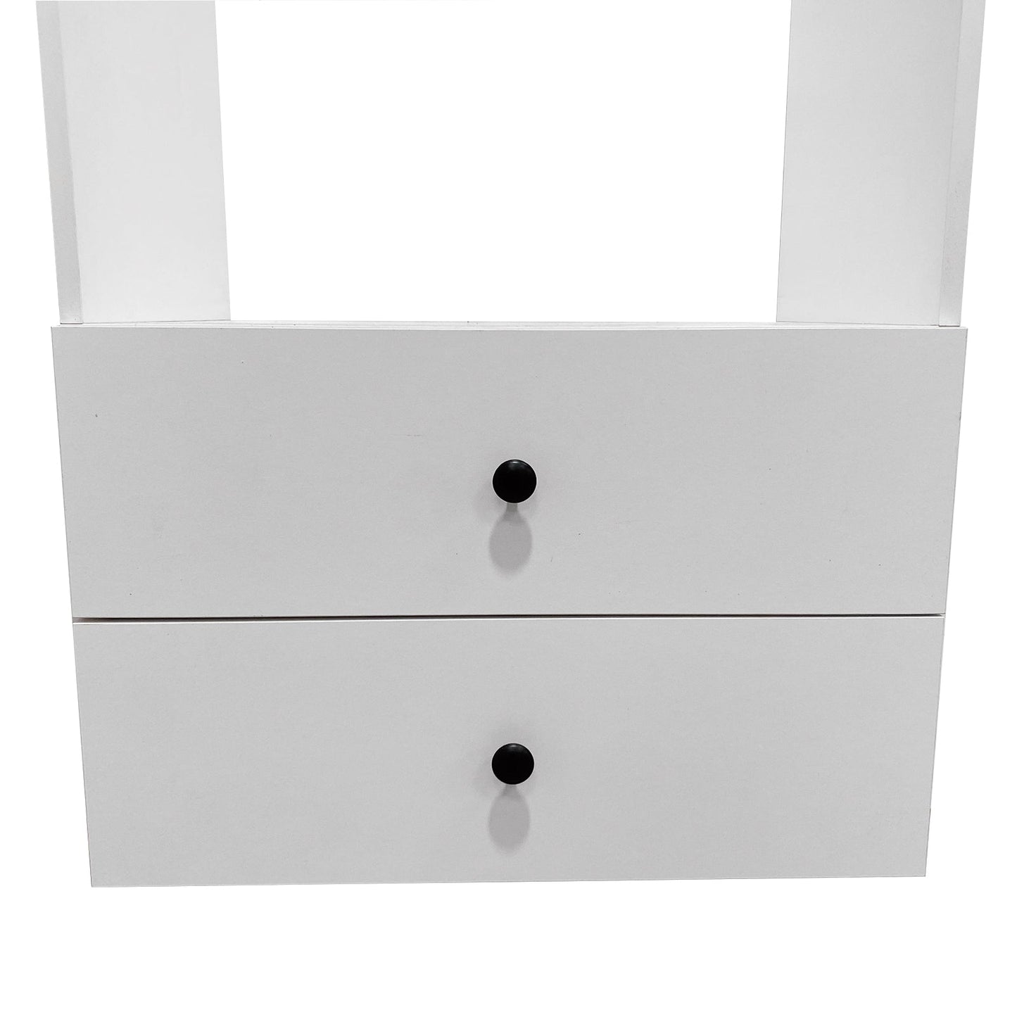 B2 Modular Wood Closet System Clothes Organizer, Closet System with 2 Closet Shelves, Closet Organizer System, Walk in Closet Organizers and Storage, Closet Systems for Walk in Closets, Closet(32" W x 16" D x 16" H)